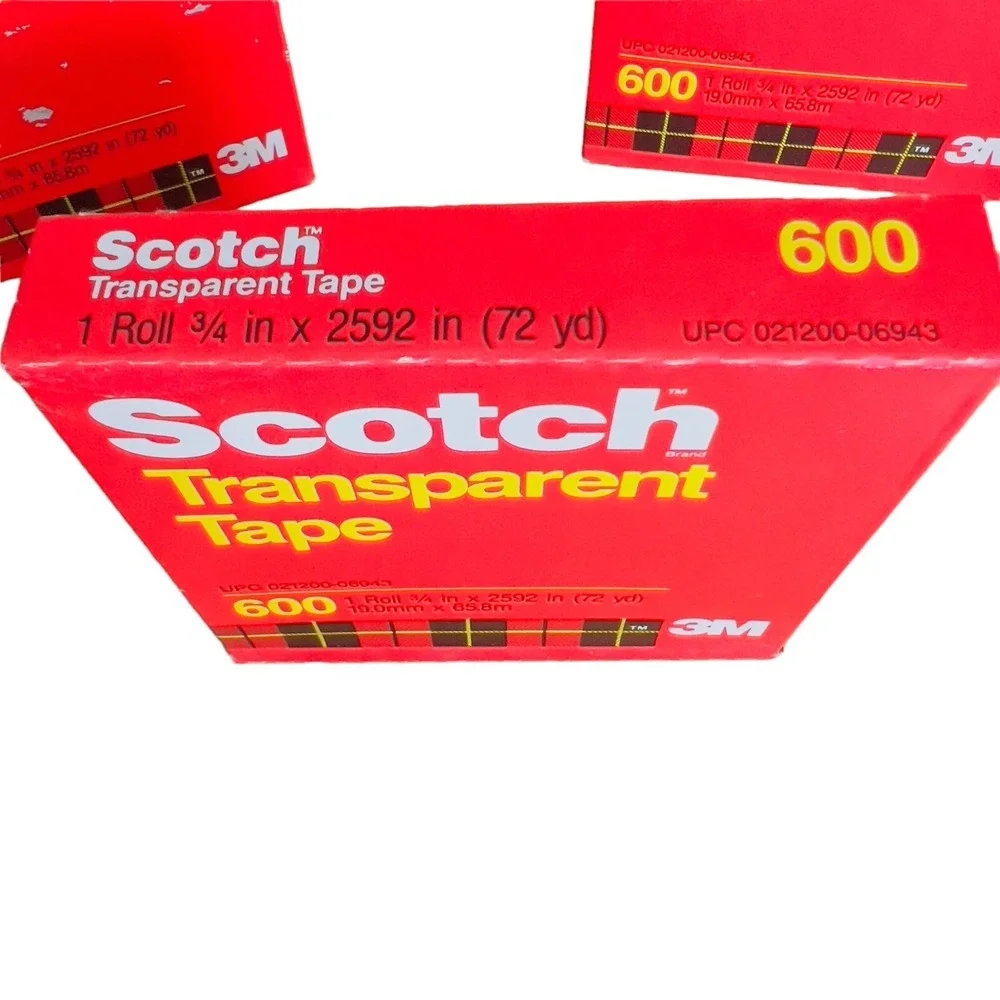 VTG Scotch 600 Transparent 3M Sealed Tape Refills 3/4